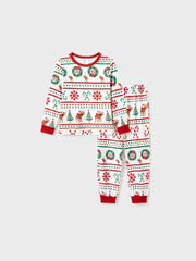 Passendes Familien-Pyjama-Set mit Weihnachtsbaum-Muster