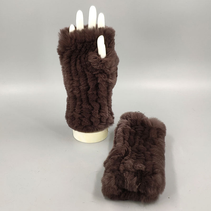 Guantes de invierno de longitud media con muñequera