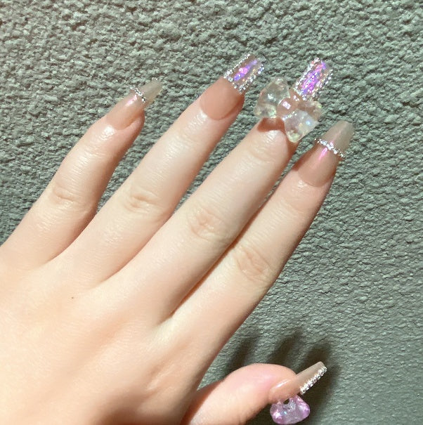 Se puede llevar con la Princesa Mariposa Senior Netflix Wear Nail Lazy Nail Piece