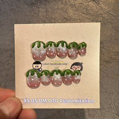 Shiny Strawberry Wearing Nail Patch