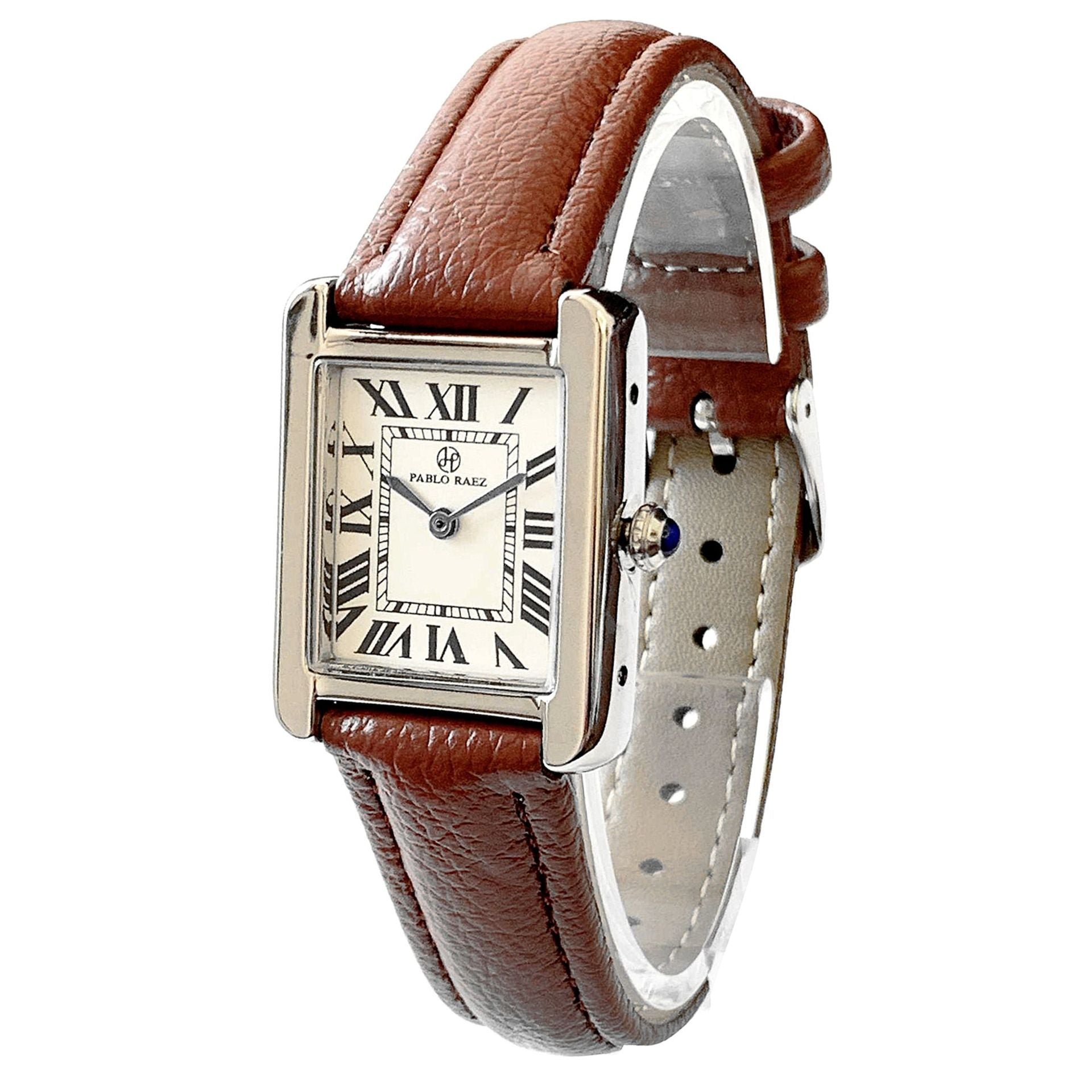 Belt Rectangular Dial Roman Scale Quartz Watch