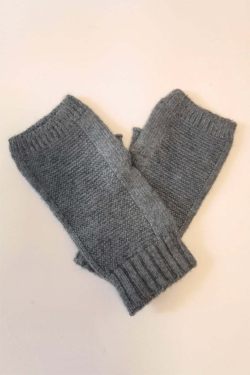 Guantes de medio dedo de lana y cachemira para hombre y mujer