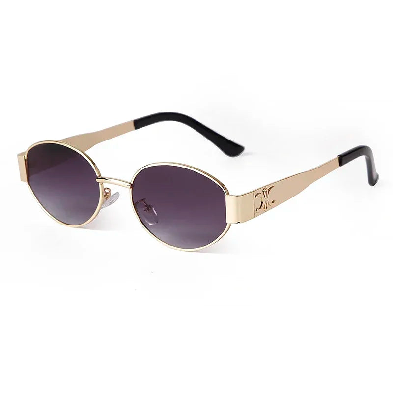 Retro Oval Sunglasses for Women