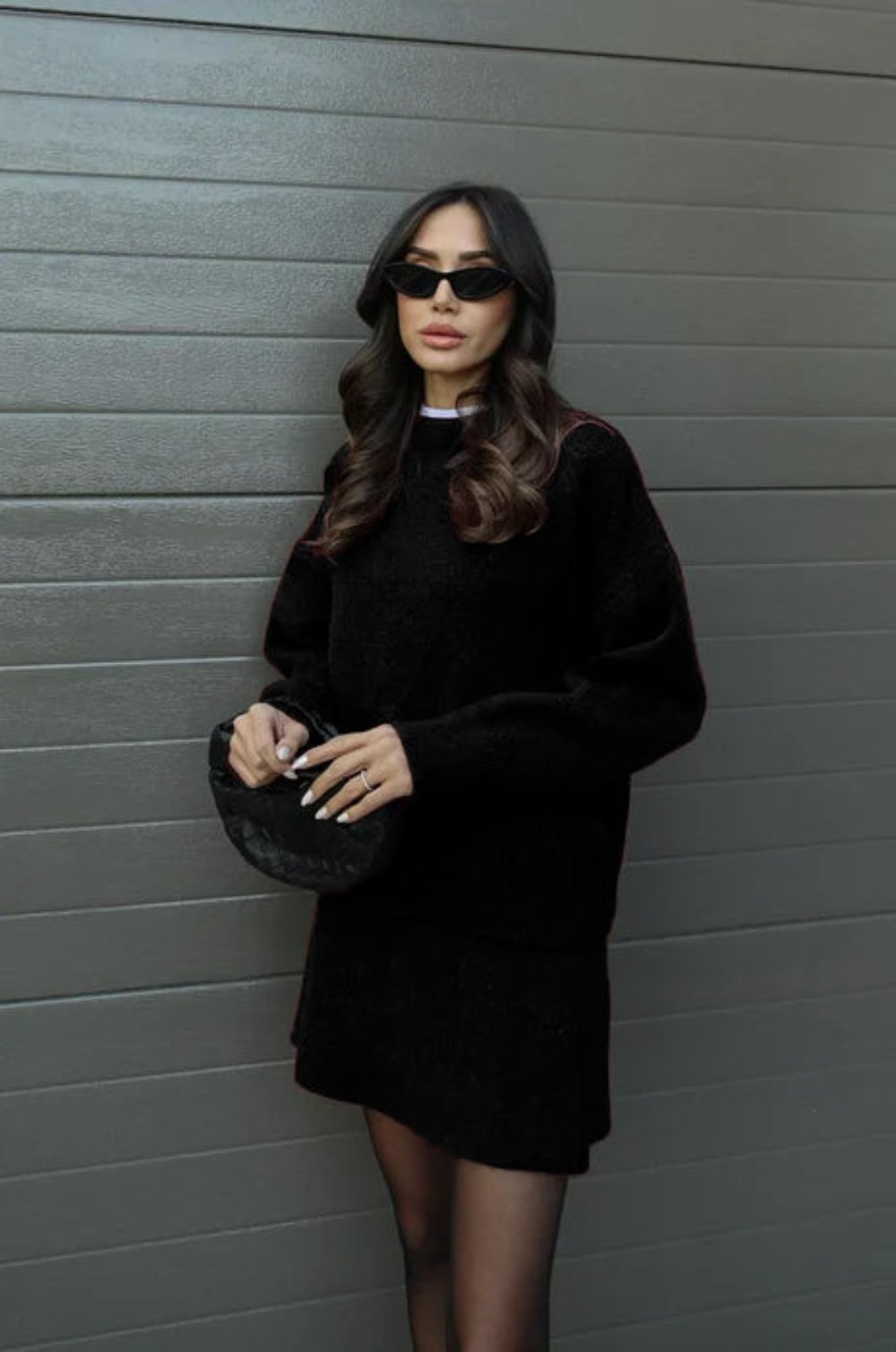 Casual Cozy Knit Skirt Suit