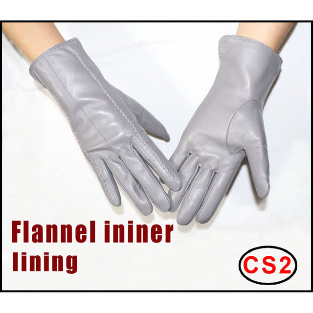 Schaffellhandschuhe Winter Wärme Plus Samt Kurz Thi