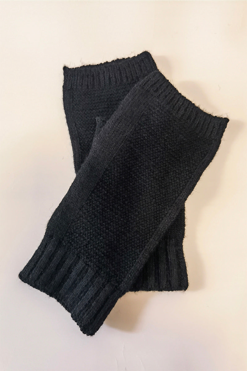 Guantes de medio dedo de lana y cachemira para hombre y mujer