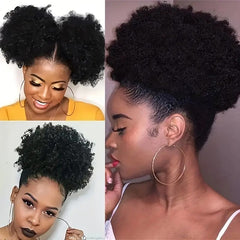 Drawstring Fluffy Wig
