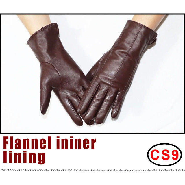 Sheepskin Gloves Winter Warmth Plus Velvet Short Thi