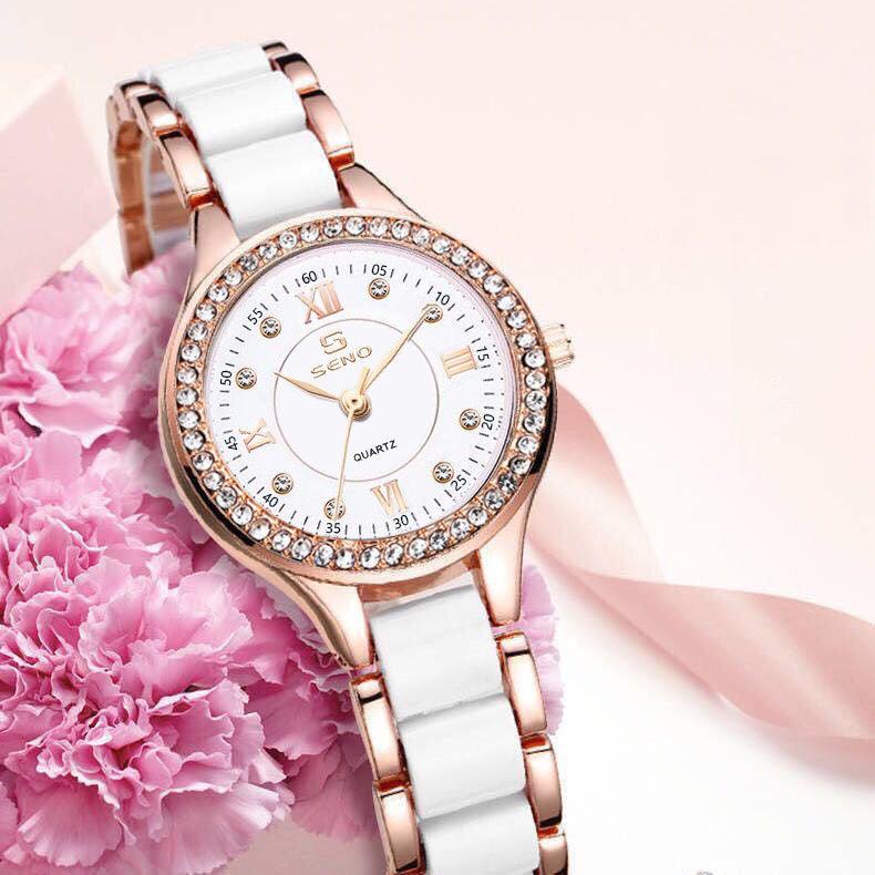 Ceramic Ladies Waterproof Bracelet Watch