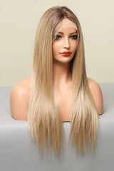 13*2'' Lace Front Wigs Synthetic Long Straight 26'' 150% Density