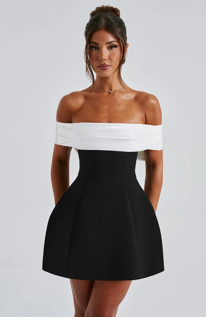 Sophisticated Mini Dress With A Bow Design – Emes Shop