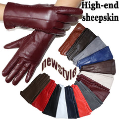 Schaffellhandschuhe Winter Wärme Plus Samt Kurz Thi
