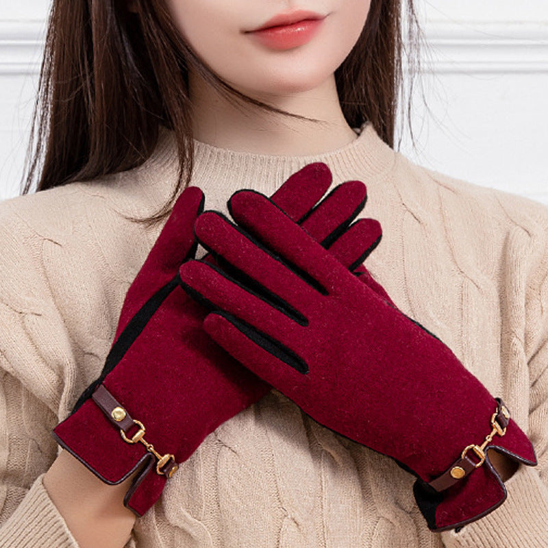 Autumn And Winter Cashmere Gloves