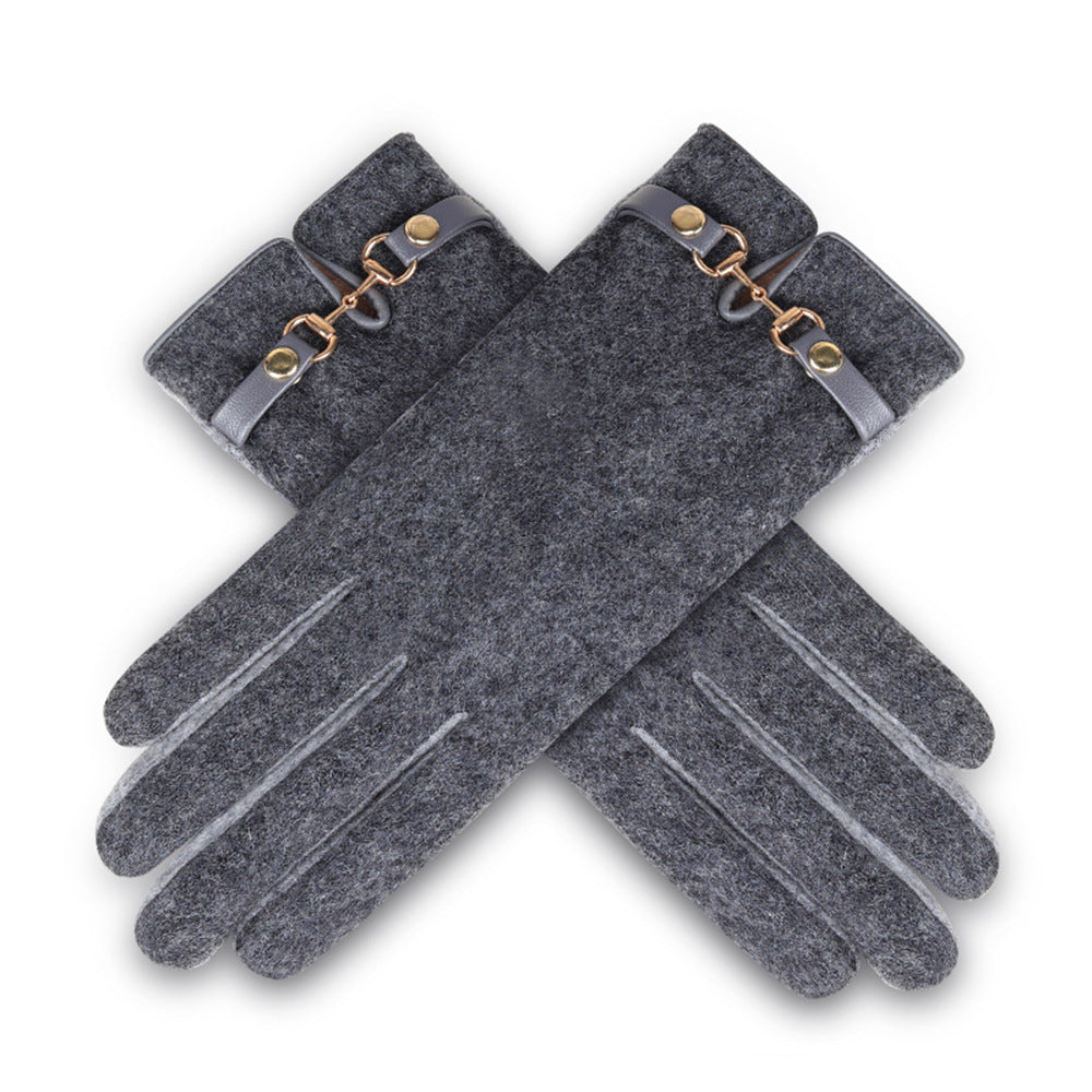 Autumn And Winter Cashmere Gloves