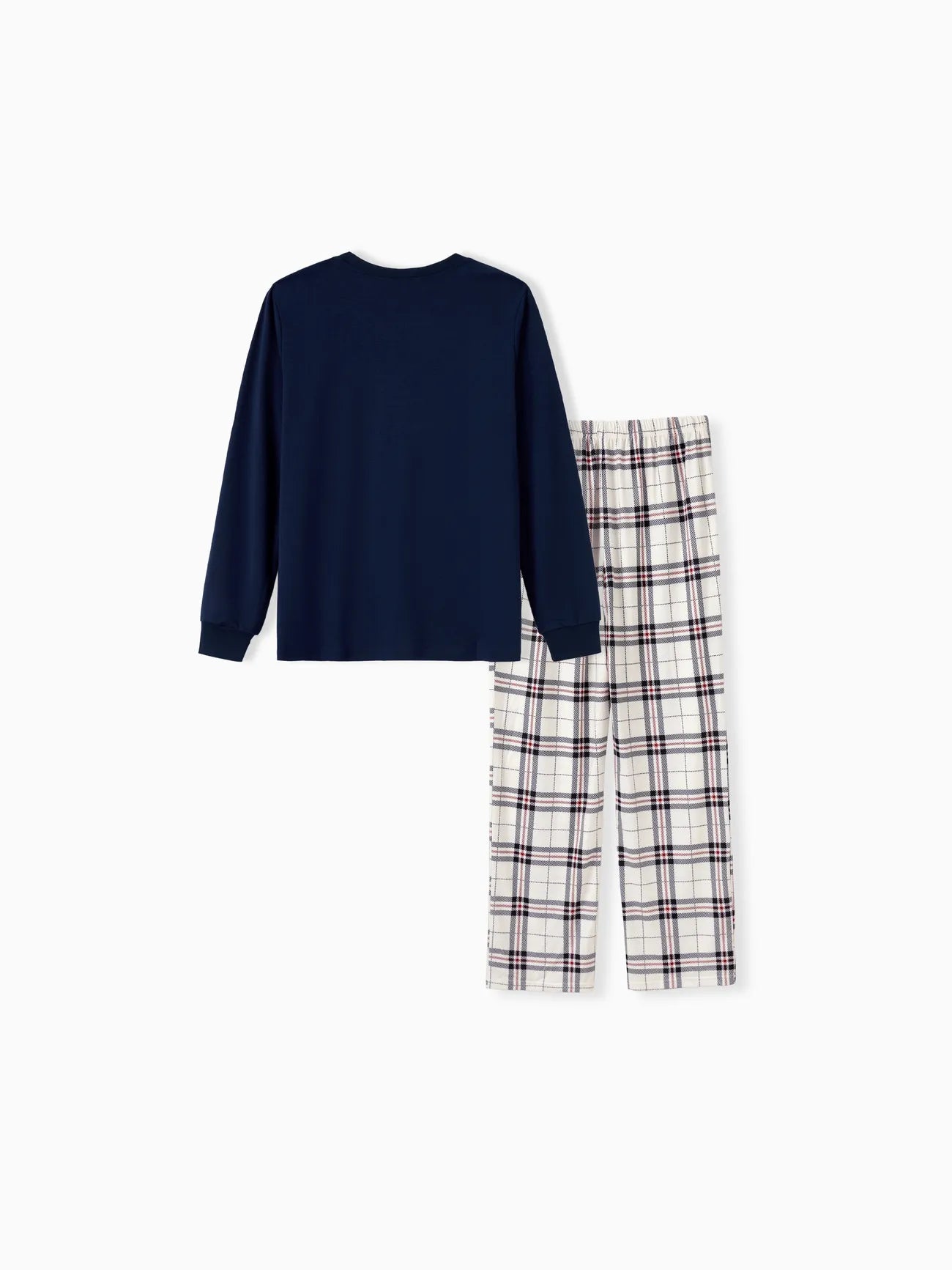 Family Matching Plaid Letter Print Pajamas Sets