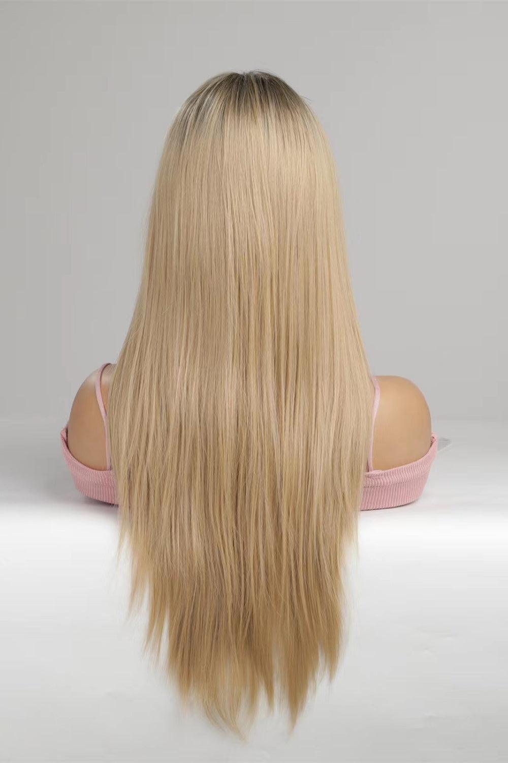 13*2'' Lace Front Wigs Synthetic Long Straight 24'' 150% Density