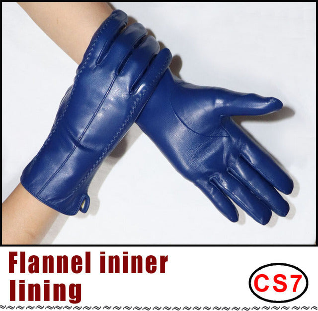 Schaffellhandschuhe Winter Wärme Plus Samt Kurz Thi