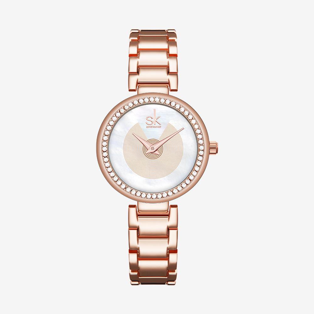 Trend Diamond Waterproof Steel Band Quartz Watch