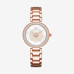 Trend Diamond Waterproof Steel Band Quartz Watch