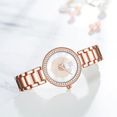Trend Diamond Waterproof Steel Band Quartz Watch