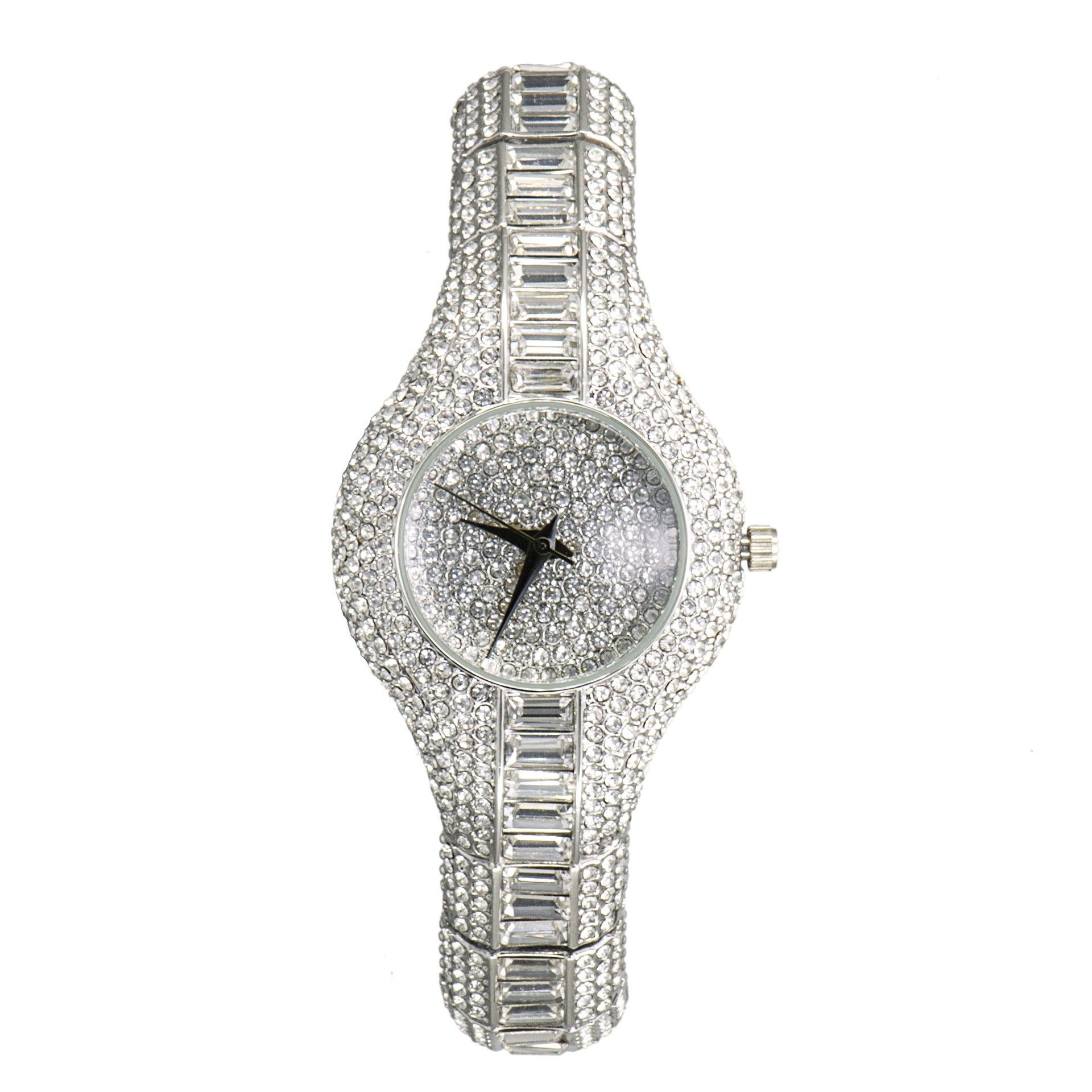 Watch With Diamonds And Colorful Stones Full Of Diamonds European-Style High-End Watches For Women