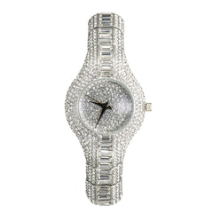 Watch With Diamonds And Colorful Stones Full Of Diamonds European-Style High-End Watches For Women