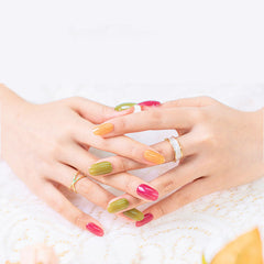 Gel Nail Stickers Bronzing 3D Nail Sticker