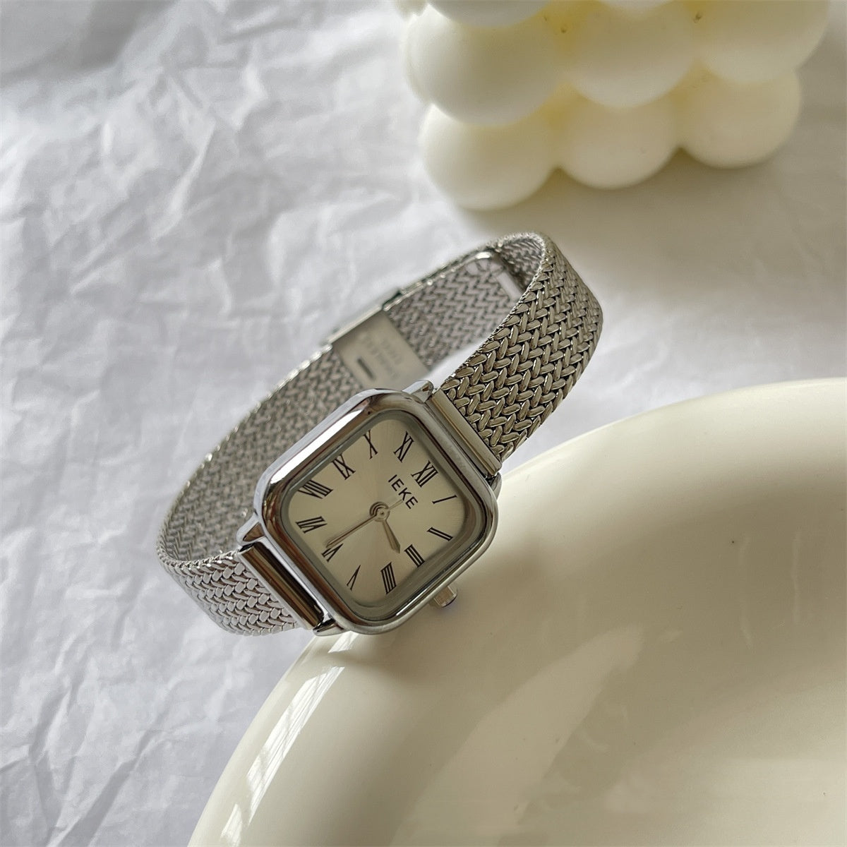 Retro Roman Steel Quartz Watch