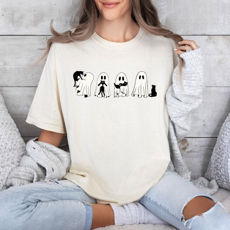 Halloween Graphic Comfy T Shirts