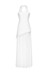 Asymmetrical Strapless Dress