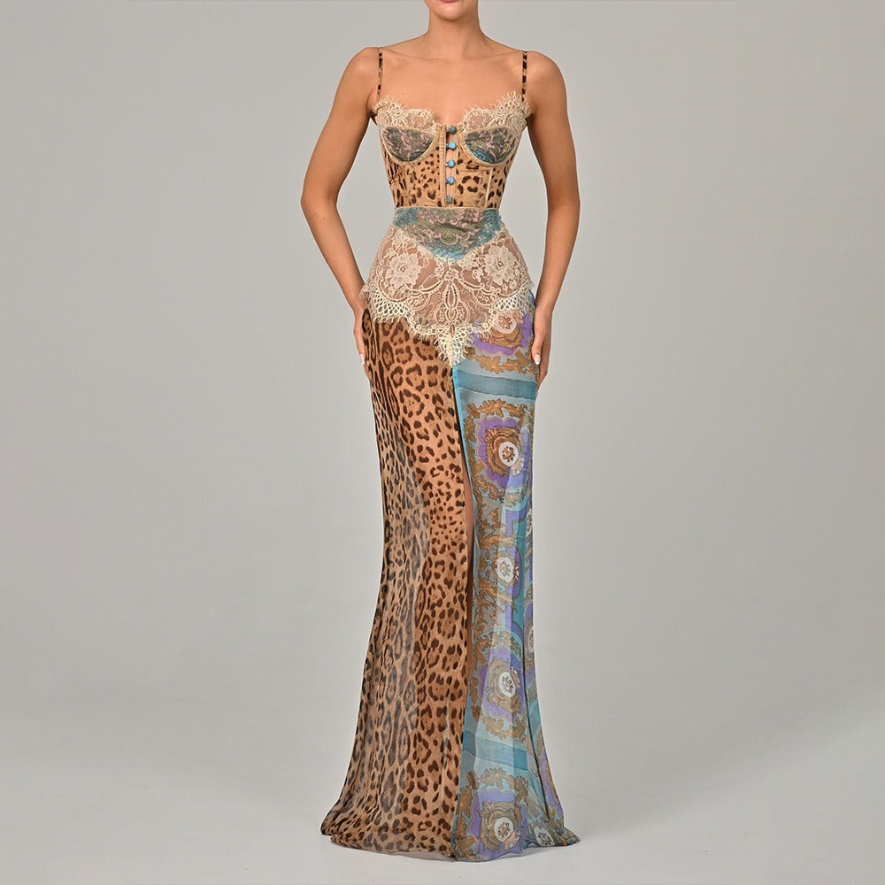 Strapless  Chiffon Dress