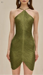 Tassel-Necked Backless Dress