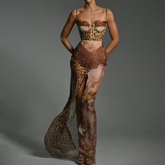 Strapless  Chiffon Dress