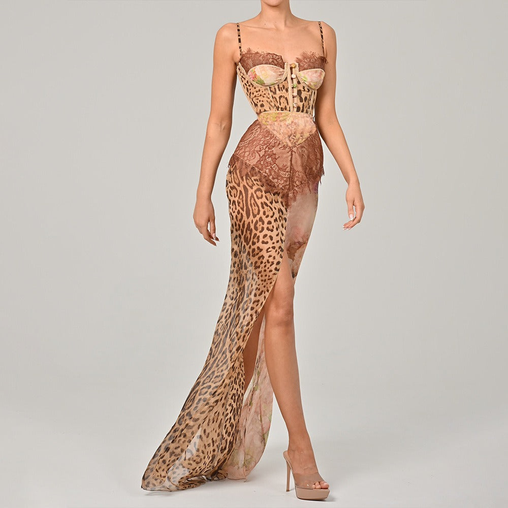 Strapless  Chiffon Dress