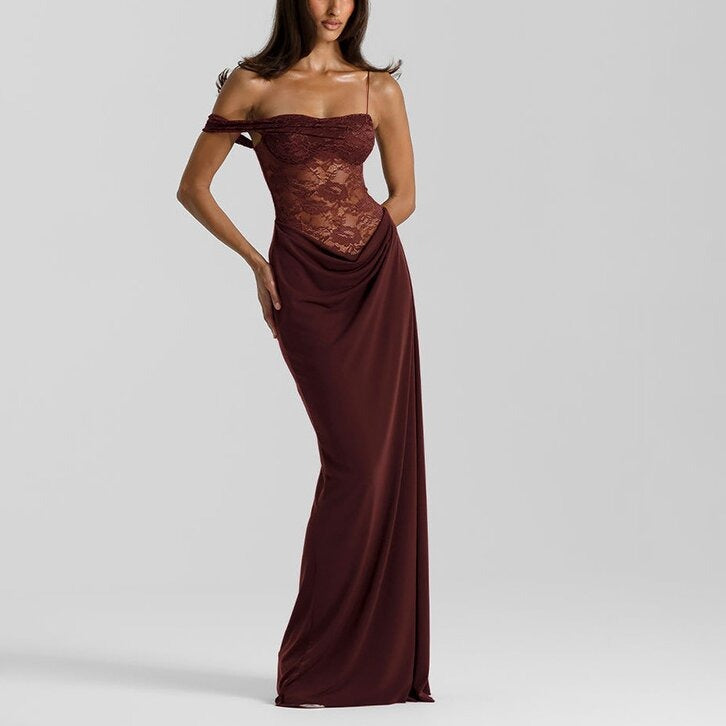 Lace-Panelled Dress