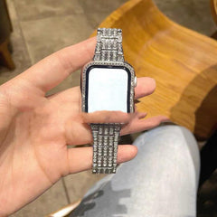 Correa de reloj de metal con tres cuentas y paso completo