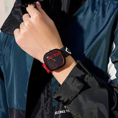 Silicone Square Trend Waterproof Watch
