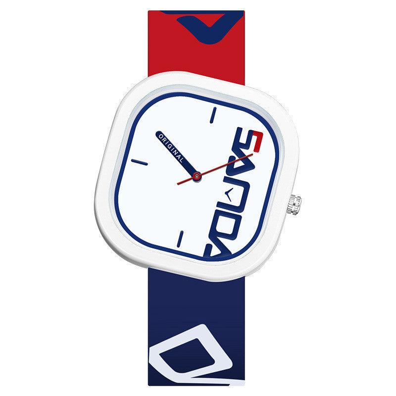 Silicone Square Trend Waterproof Watch