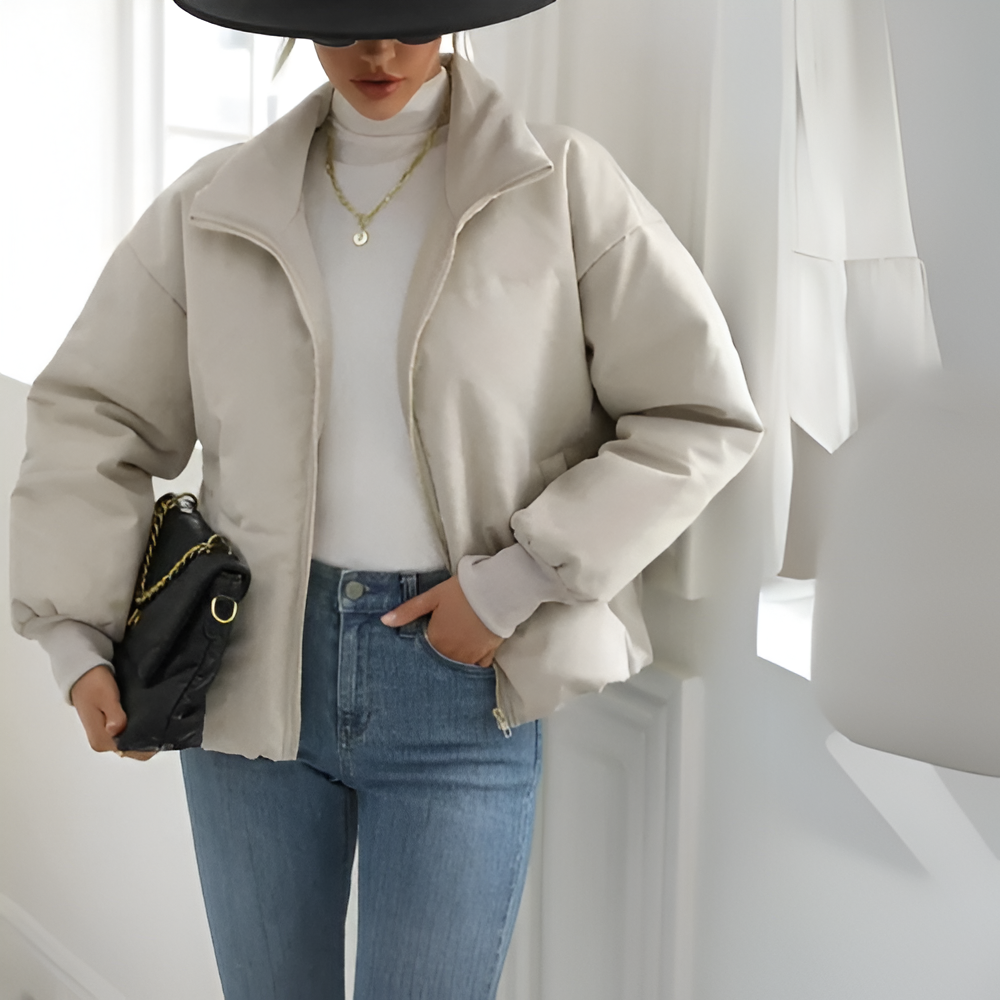 Vielseitige Pufferjacke mit Reißverschluss