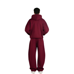 Set aus Kapuzenpullover und Jogginghose mit Reißverschluss