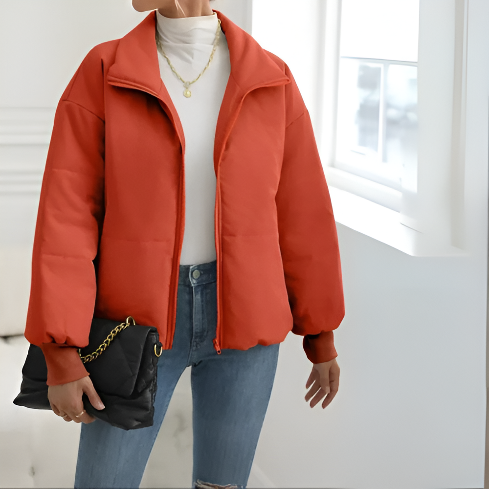 Vielseitige Pufferjacke mit Reißverschluss