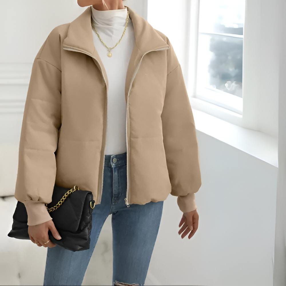 Vielseitige Pufferjacke mit Reißverschluss
