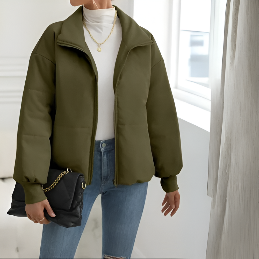 Vielseitige Pufferjacke mit Reißverschluss