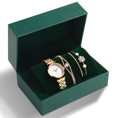 Reloj con correa de acero color verde