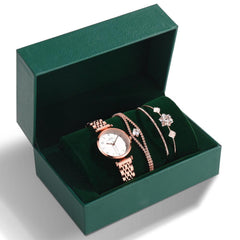 Reloj con correa de acero color verde