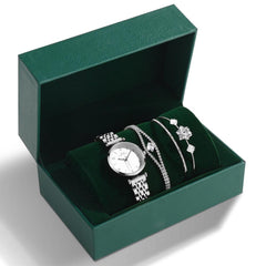 Reloj con correa de acero color verde