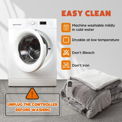 Manta eléctrica portátil calentada