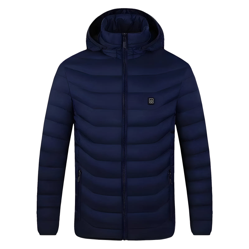 Chaqueta calefactable para exteriores con control de temperatura ajustable