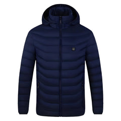 Chaqueta calefactable para exteriores con control de temperatura ajustable