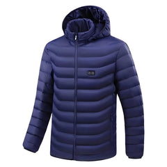 Chaqueta calefactable para exteriores con control de temperatura ajustable